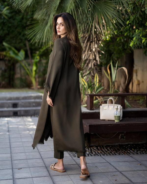 Olive Karandi Fringe Set