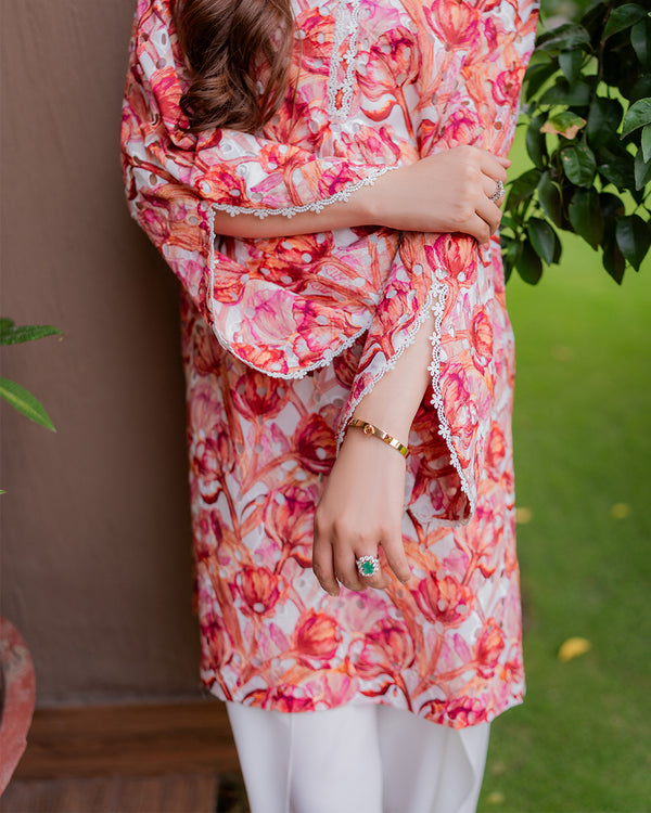 Chikankari Floral Set