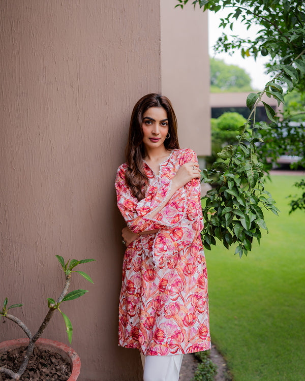 Chikankari Floral Set