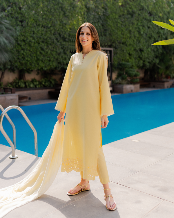 Light Yellow Peony Set