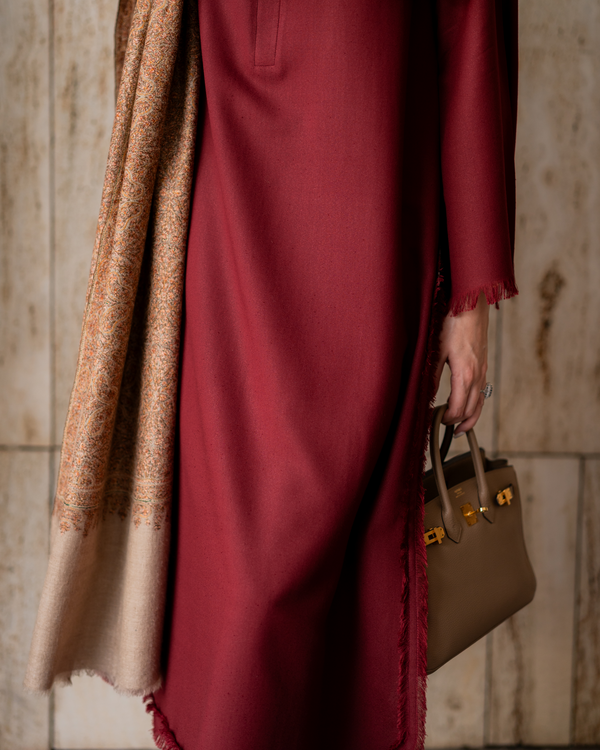 Bordeaux Karandi Fringe Set