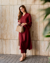 Bordeaux Karandi Fringe Set