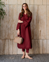 Bordeaux Karandi Fringe Set