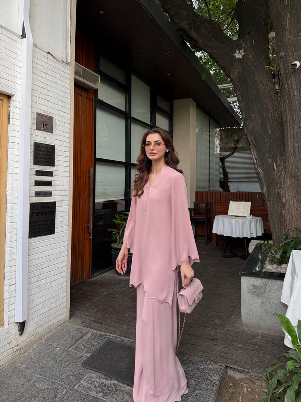 Tea Pink Scallop Set