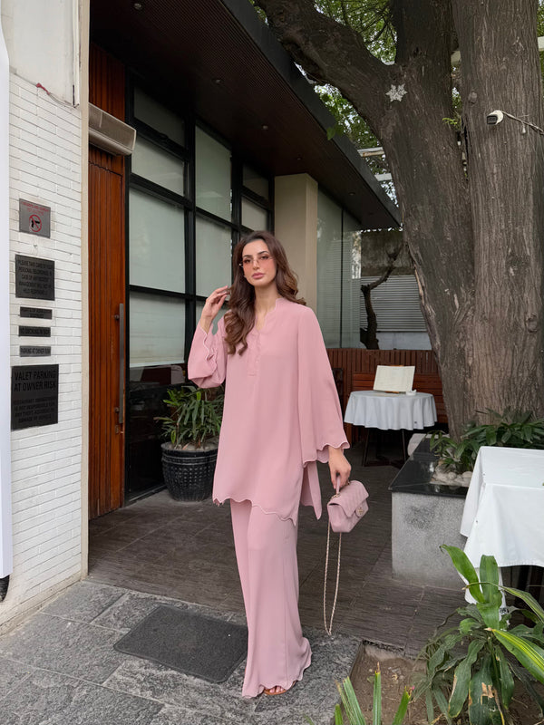 Tea Pink Scallop Set