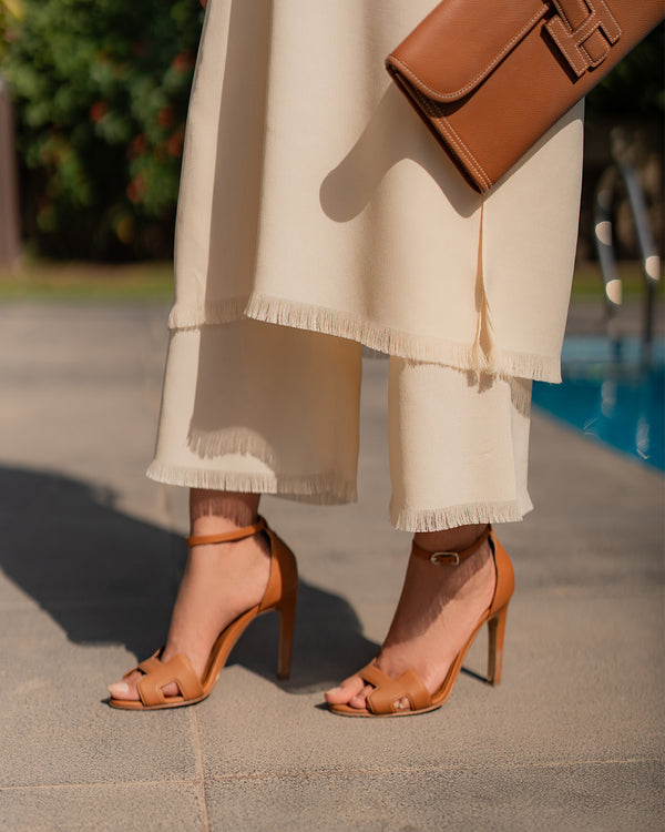 Butter Yellow Fringe Set