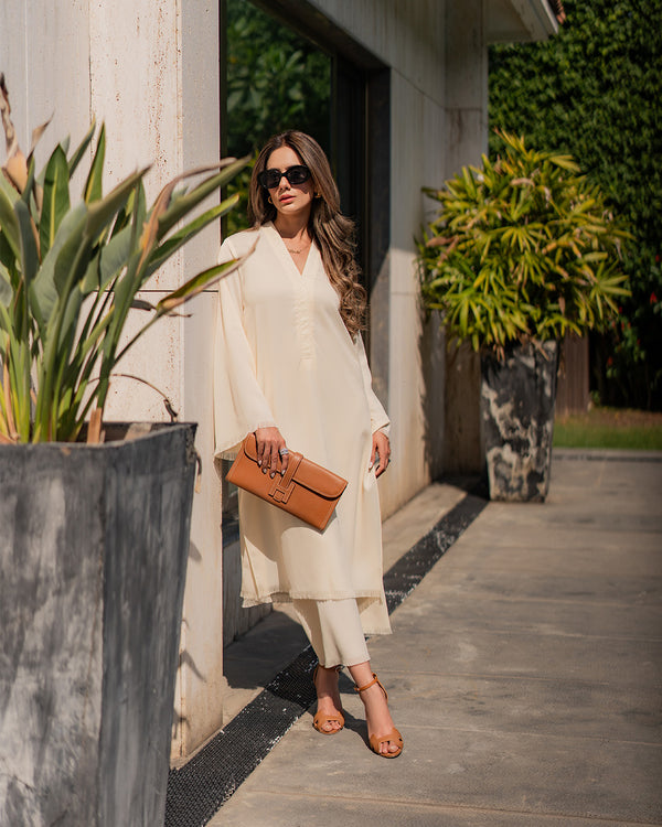 Butter Yellow Fringe Set