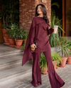 Burgundy Drape Set
