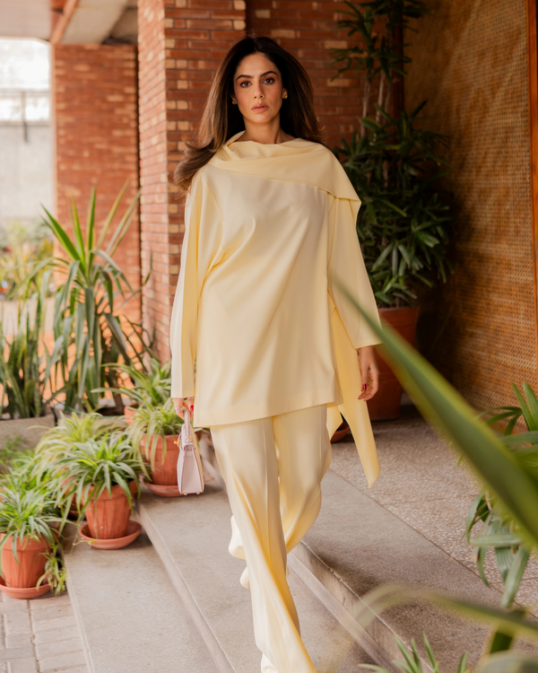 Butter Yellow Drape Set