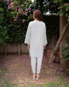 White Chikankari tulip set