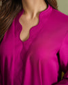 Fuchsia Scallop Set