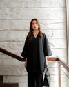 Black Linen Set