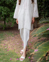 White Chikankari tulip set