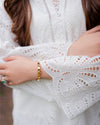White Chikankari tulip set