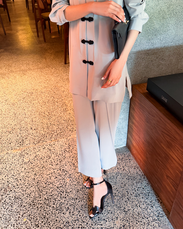 Mandarin Buttoned Set