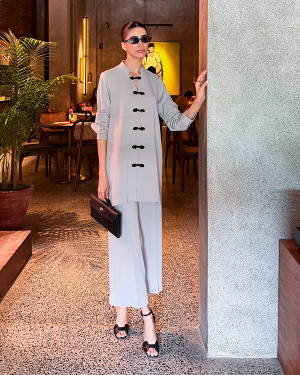 Mandarin Buttoned Set
