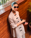 Mandarin Buttoned Set