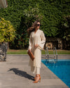 Butter Yellow Fringe Set
