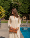 Butter Yellow Fringe Set