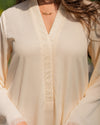 Butter Yellow Fringe Set