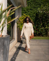 Butter Yellow Fringe Set