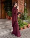 Burgundy Drape Set