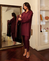 Burgundy Linen Set