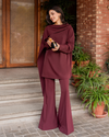 Burgundy Drape Set