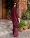 Burgundy Drape Set