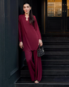 Burgundy Scallop Set