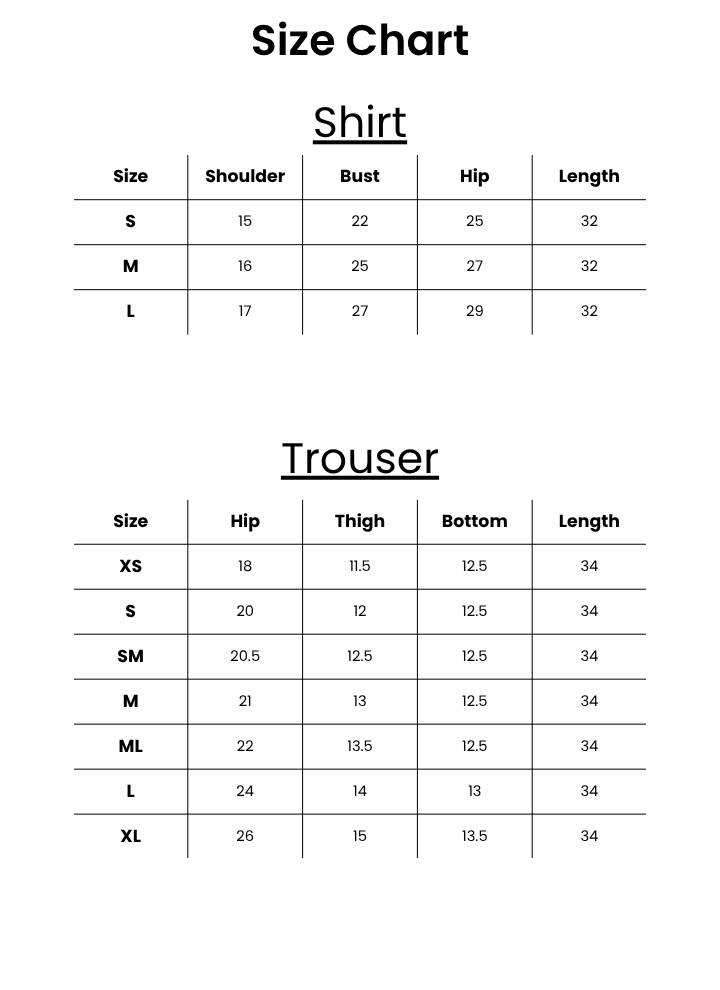 Size Chart Image
