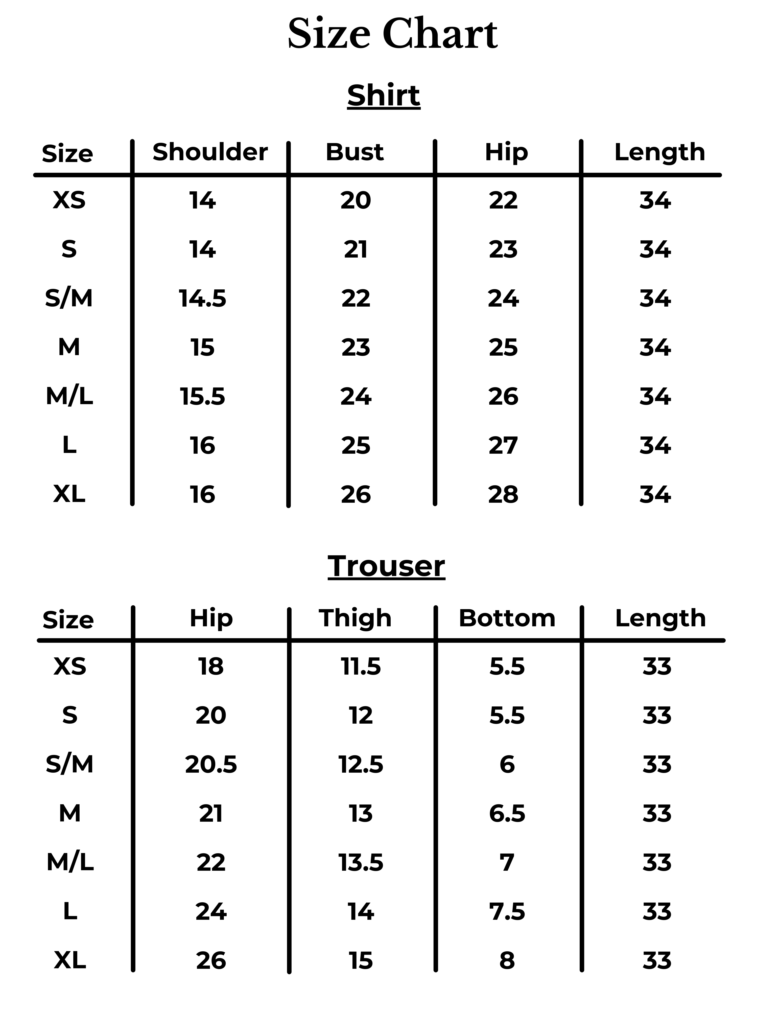 Size Chart Image