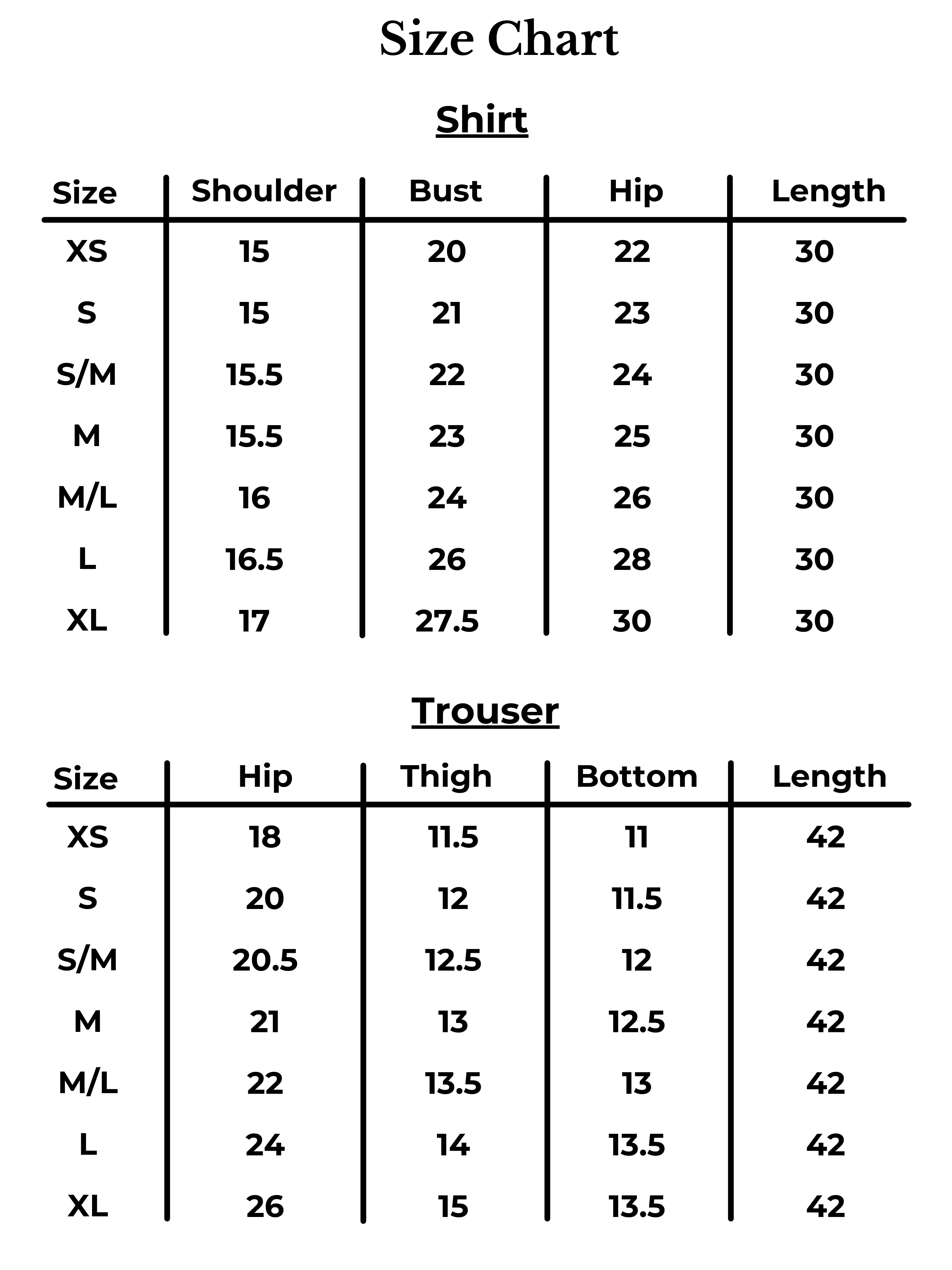 Size Chart Image
