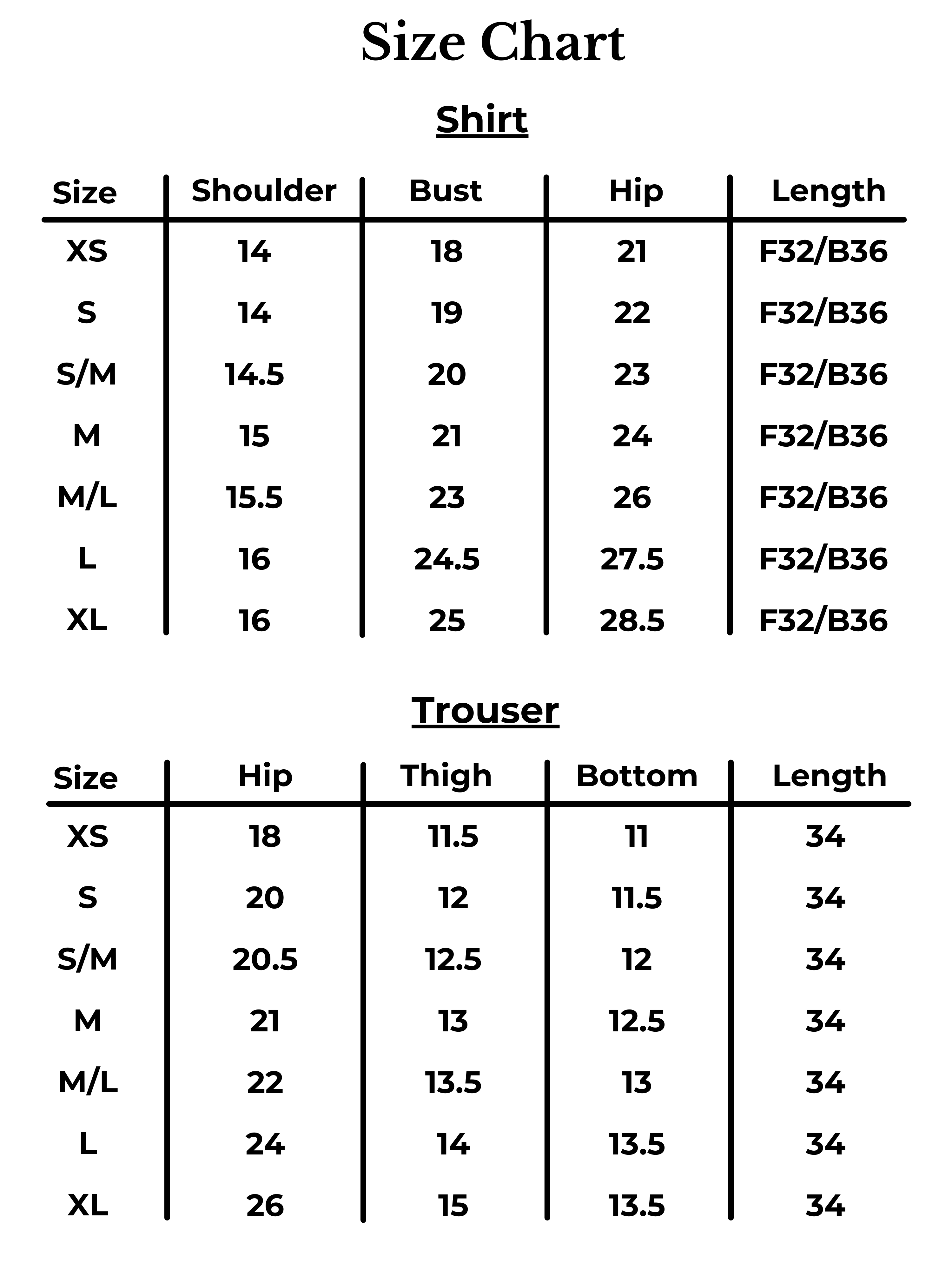 Size Chart Image