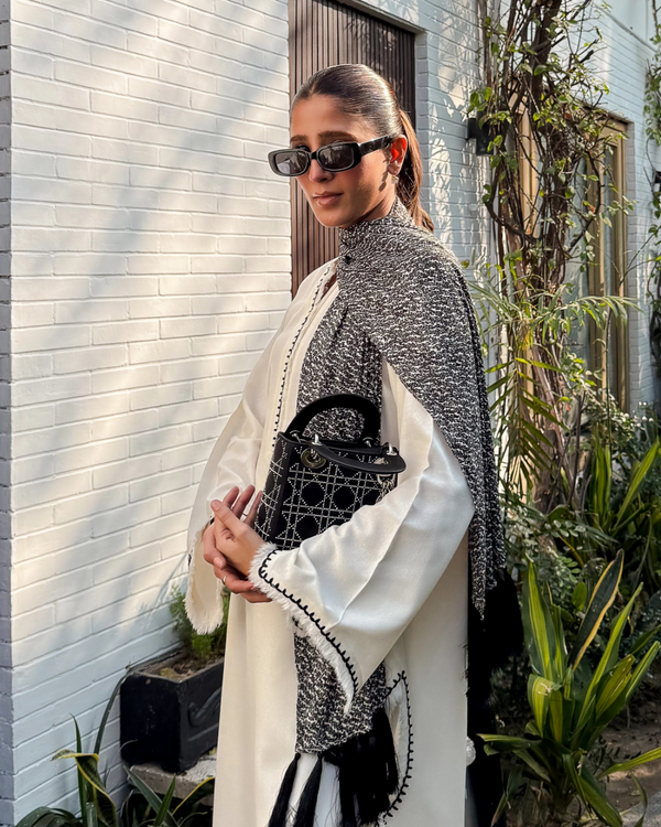 Warm Ivory Embroided Thread Set