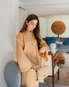 Buttoned Linen Set